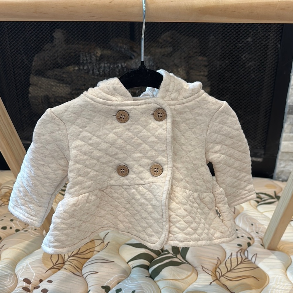 Quilted Cream Babies Jacket